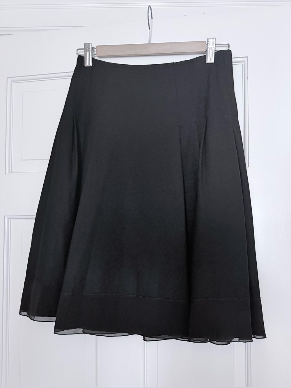 Black midi skirt